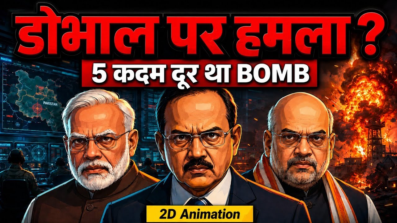 Ajit Doval Par Hamla! Sirf 5 Kadam Door Tha BOMB | Kaun Tha Is Saazish Ke Peeche? | 2D Animation