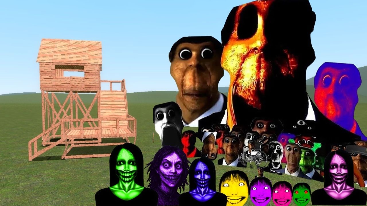 Obunga Family Nextbot Vs Towers In Garry's Mod