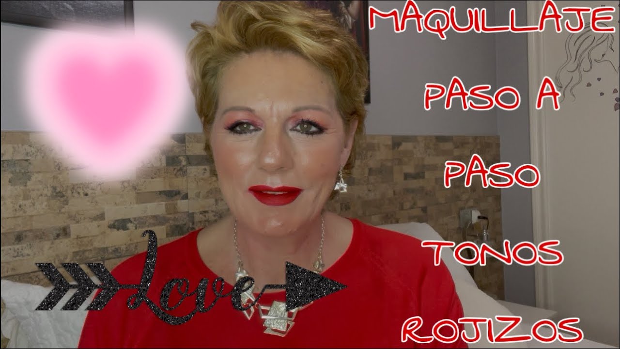 MAQUILLAJE TONOS ROJIZOS ❄️🥰😍😘❤️💋💋💋