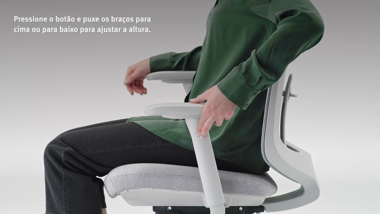 Cadeira Herman Miller Verus - Instruções de ajuste fácil