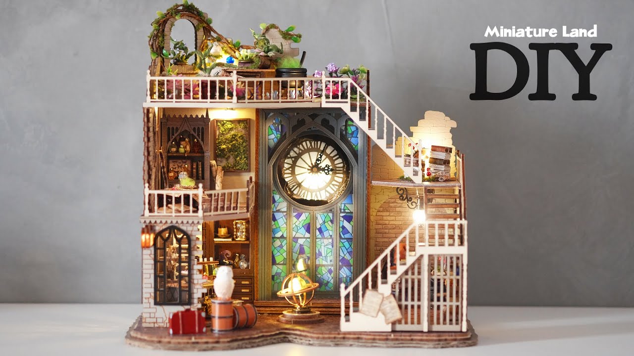[4K] Magic House - Workshop || DIY Miniature Dollhouse Kit-Harry Potter - Relaxing Satisfying Video