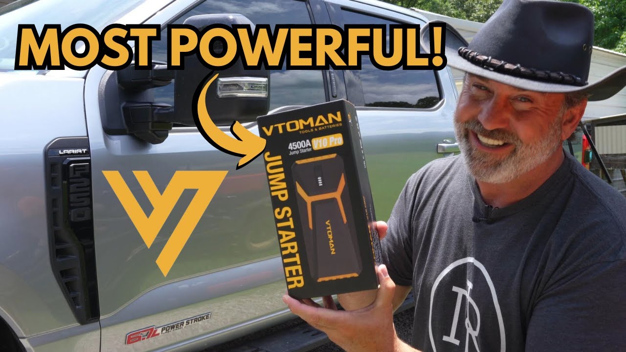 BEST Portable JUMP STARTER & Battery Bank? | MOST POWERFUL (4500A) | VTOMAN V10 PRO REVIEW & TESTING