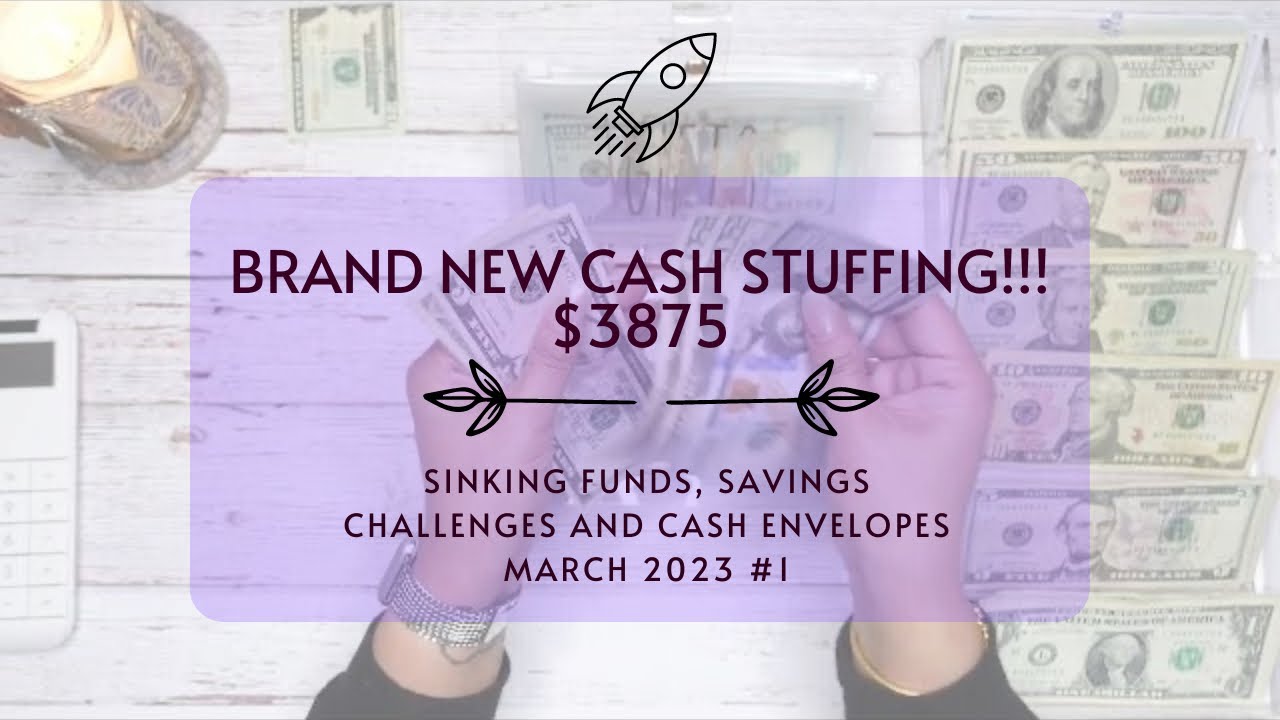 CASH STUFFING $3875 | SINKING FUNDS | CASH ENVELOPES | SAVINGS CHALLENGES | MARCH 2023 #2