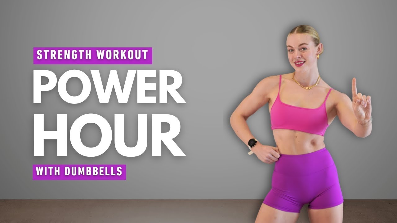 1-Hour Full Body Strength Workout | Pyramid Style | Dumbbells Only | Build Endurance & Muscle