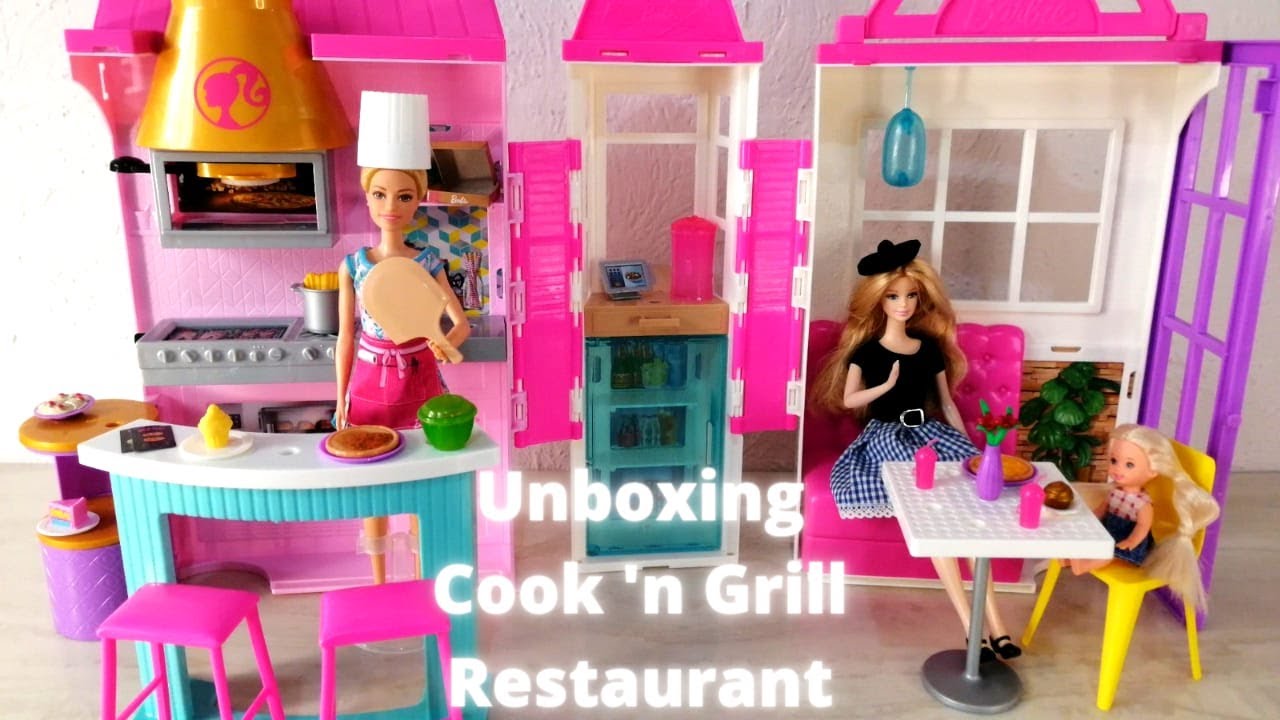 Unboxing Cook 'n Grill Restaurant! | Especial San Valentin | Barbie | Mattel | Juguetes |