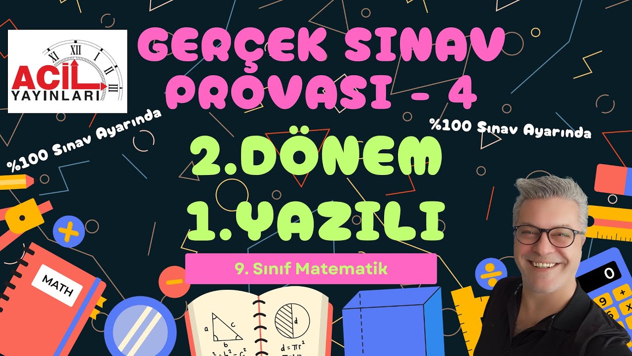 9. Sınıf 2. Dönem 1. Yazılı GERÇEK SINAV PROVASI - 4 (Bursluluk Sınavı Genel Tekrar 12)
