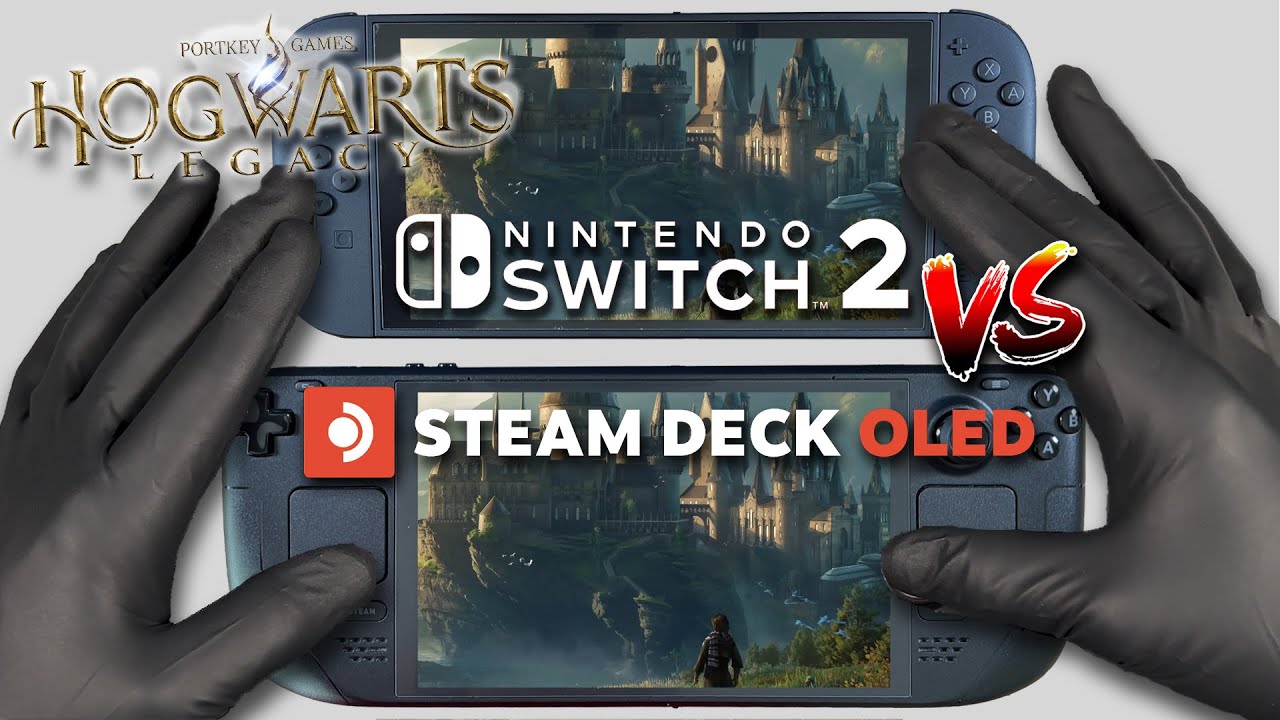 Hogwarts Legacy | Nintendo Switch 2 против Steam Deck OLED | Настройки по умолчанию | Сравнение и...