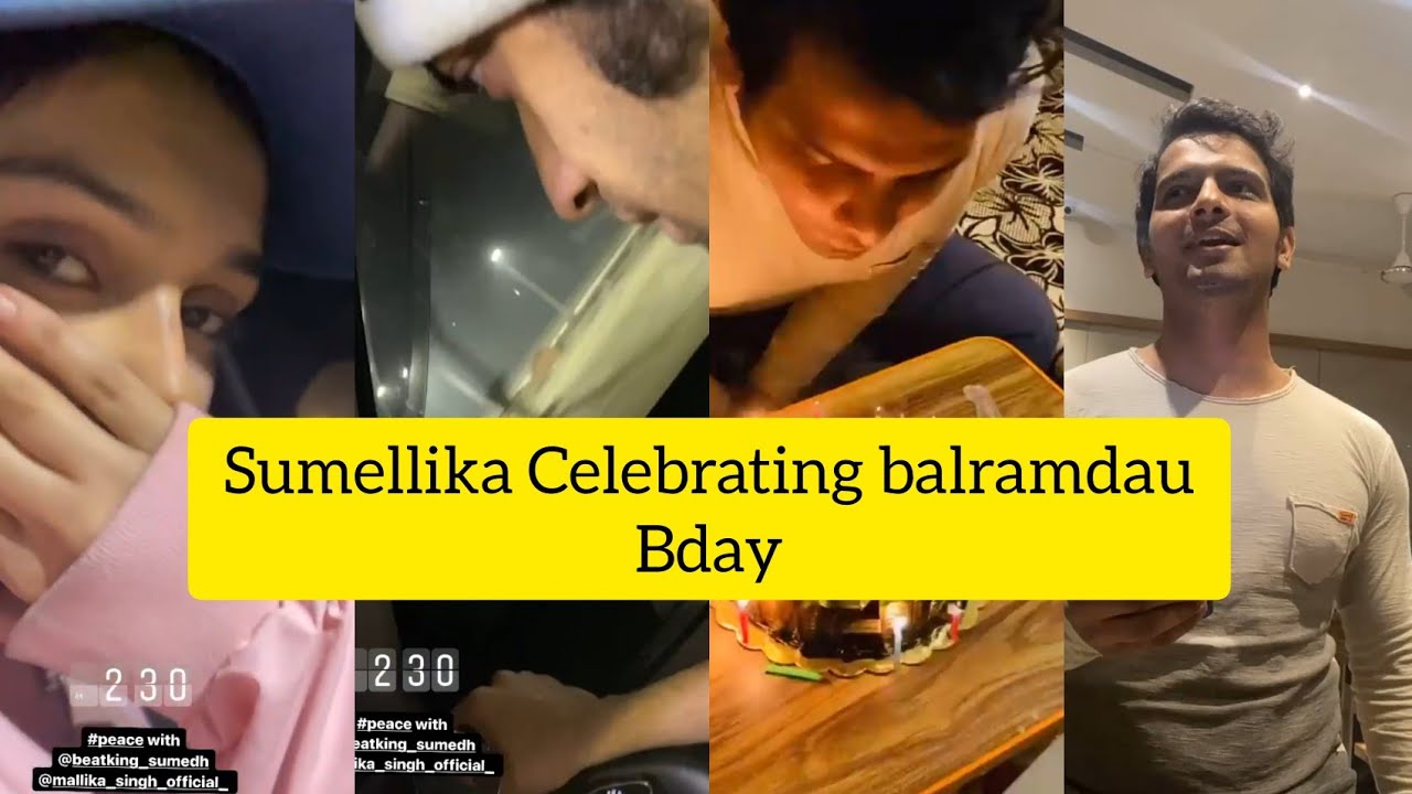 Sumedh & Mallika Celebrating Balram bday aka Basant bhat| Sumellika long drive & Basant bhat Singing