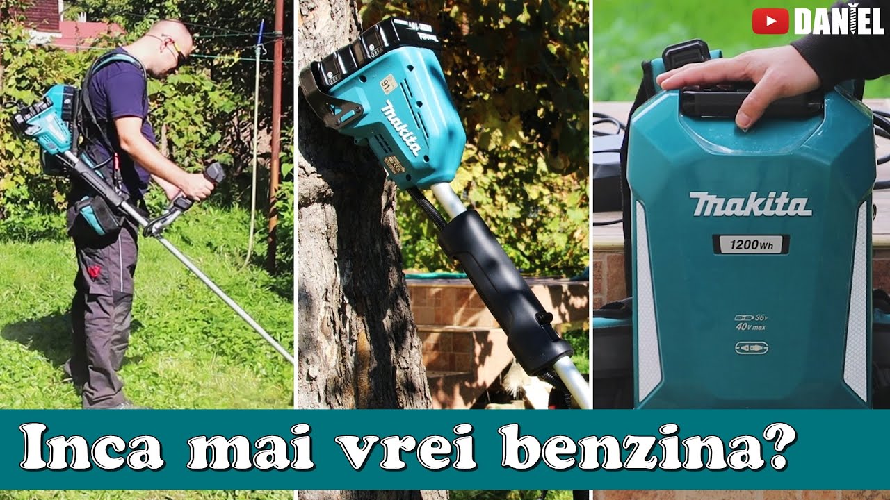 Motocoasa Makita DUR368A, 36V + Rucsac acumulator 40V PDC1200 | Foarte puternica!