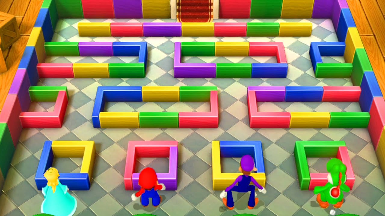 Mario Party 10 - Rosalina Vs Mario Vs Yoshi Vs Waluigi ( Airship Central)