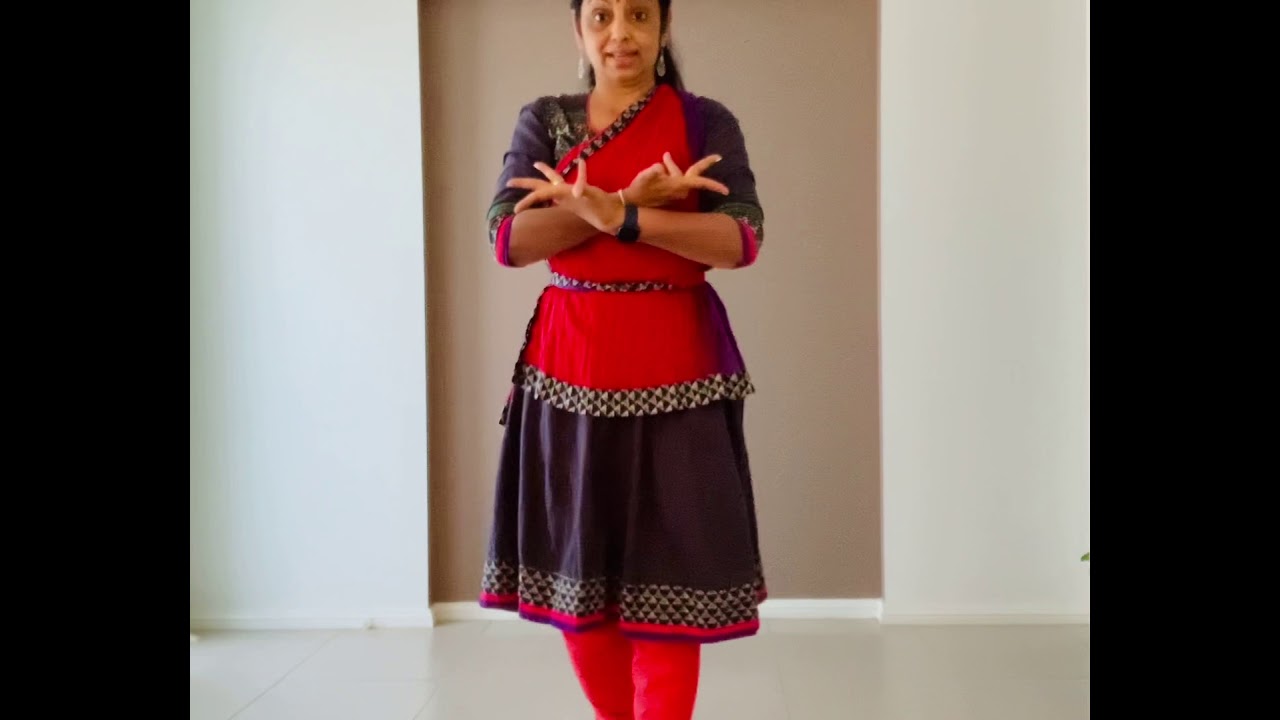 Bharatanatyam: Lesson 6 - Learn adavus or steps  -  Kuditha Mettu Adavu