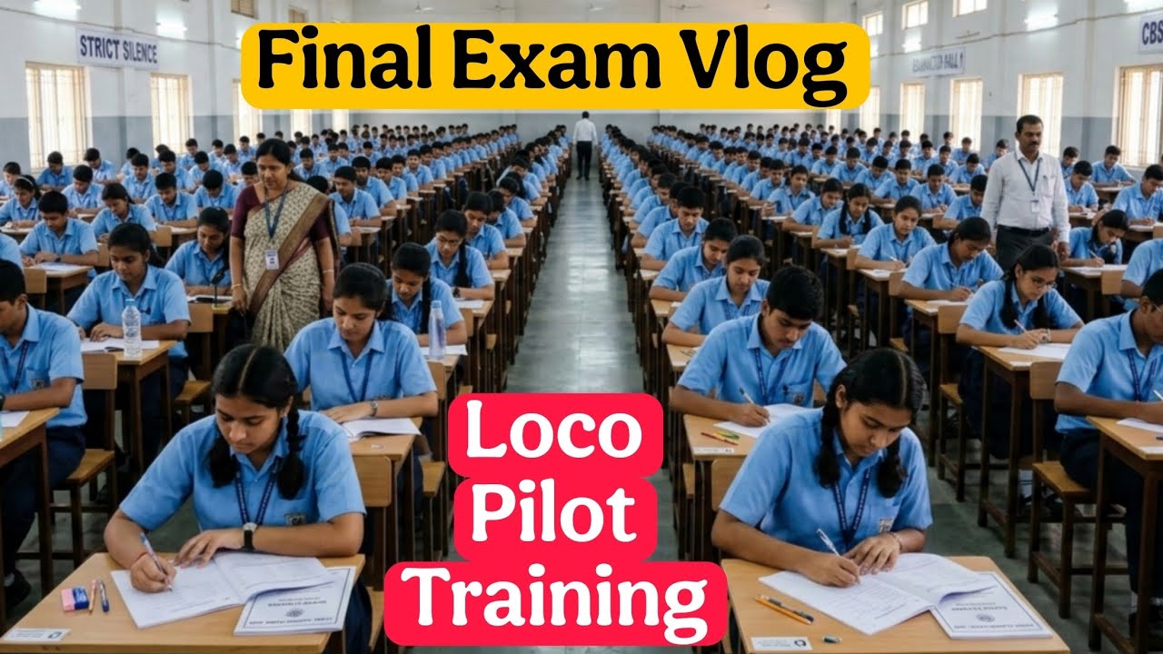 Final Exam Vlog of Loco Pilot Training at ZRTI #railvlogger #locopilot #alp #rrb #vlog #railway 