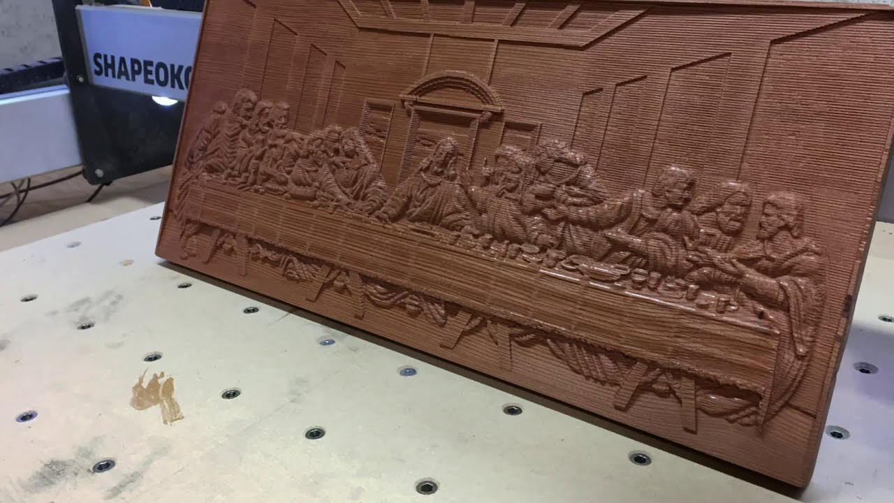 Shapeoko CNC carving Last Supper