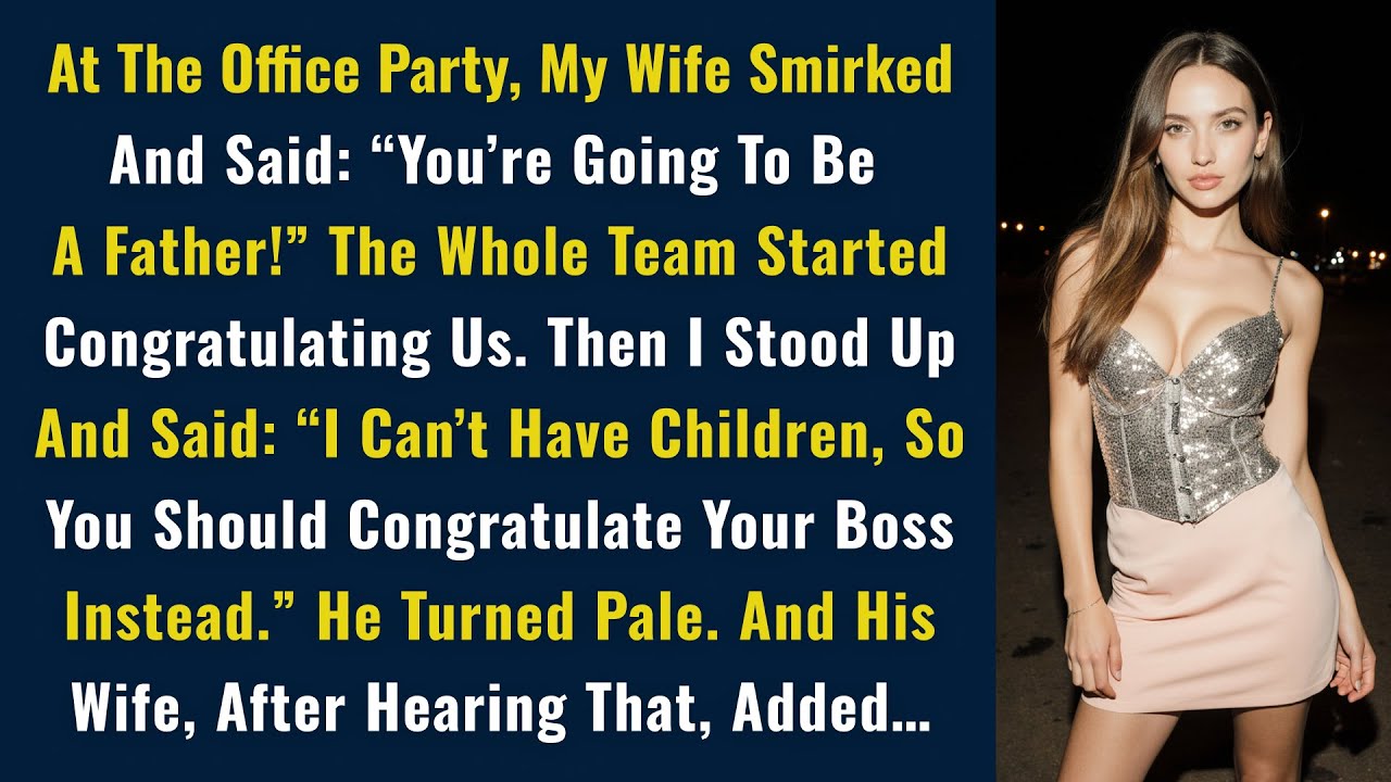 At The Office Party, My Wife Smirked And Said: “You’re Going To Be A Father!” The Whole Team...