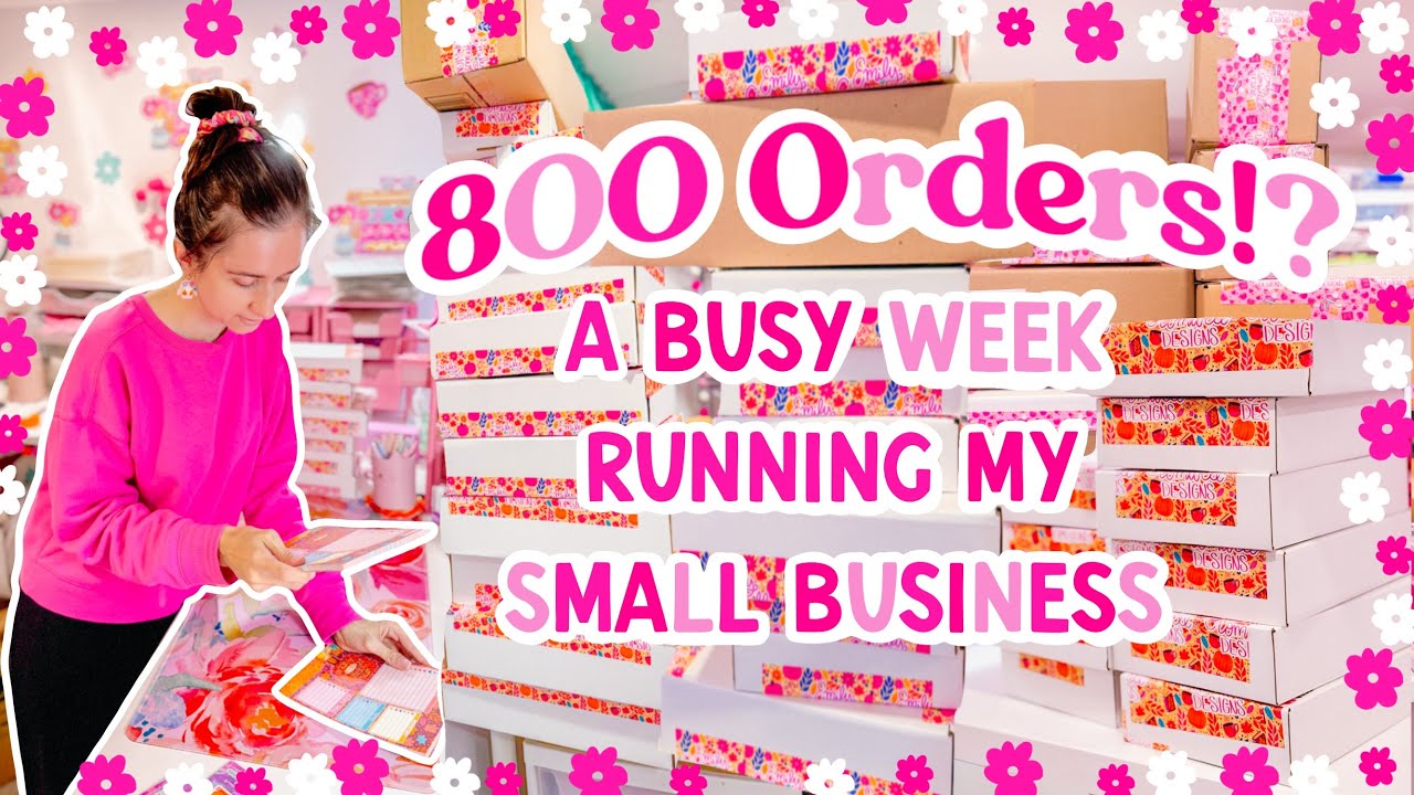 Packing 800 Orders After a Massive New Product Launch 🎃 SMALL BUSINESS STUDIO VLOG