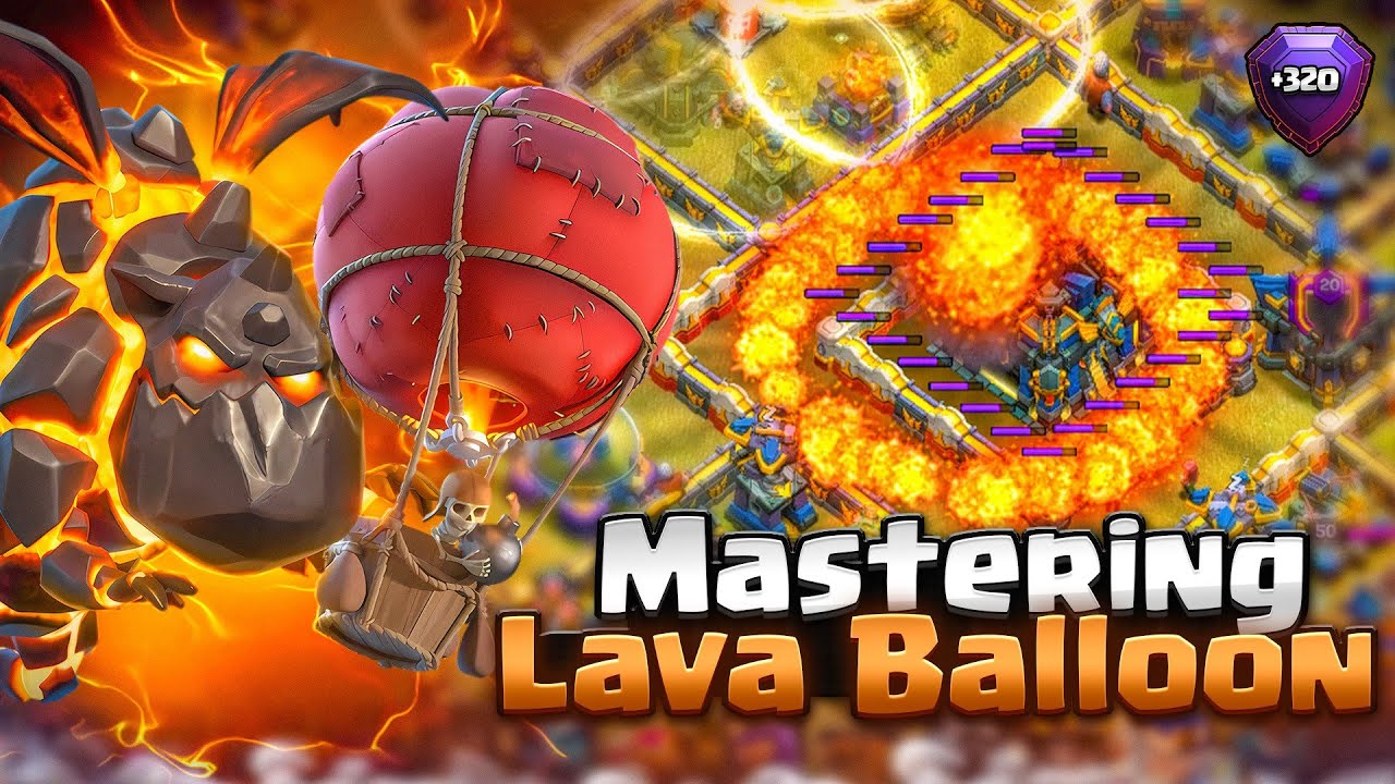 Mastering Lava Balloon attack strategy TH17 | legends league attacks | clash of clans