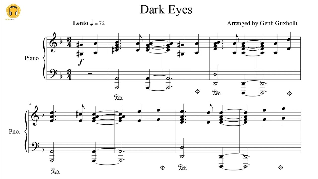 Dark Eyes (Очи чёрные) (Piano Solo/Sheets)