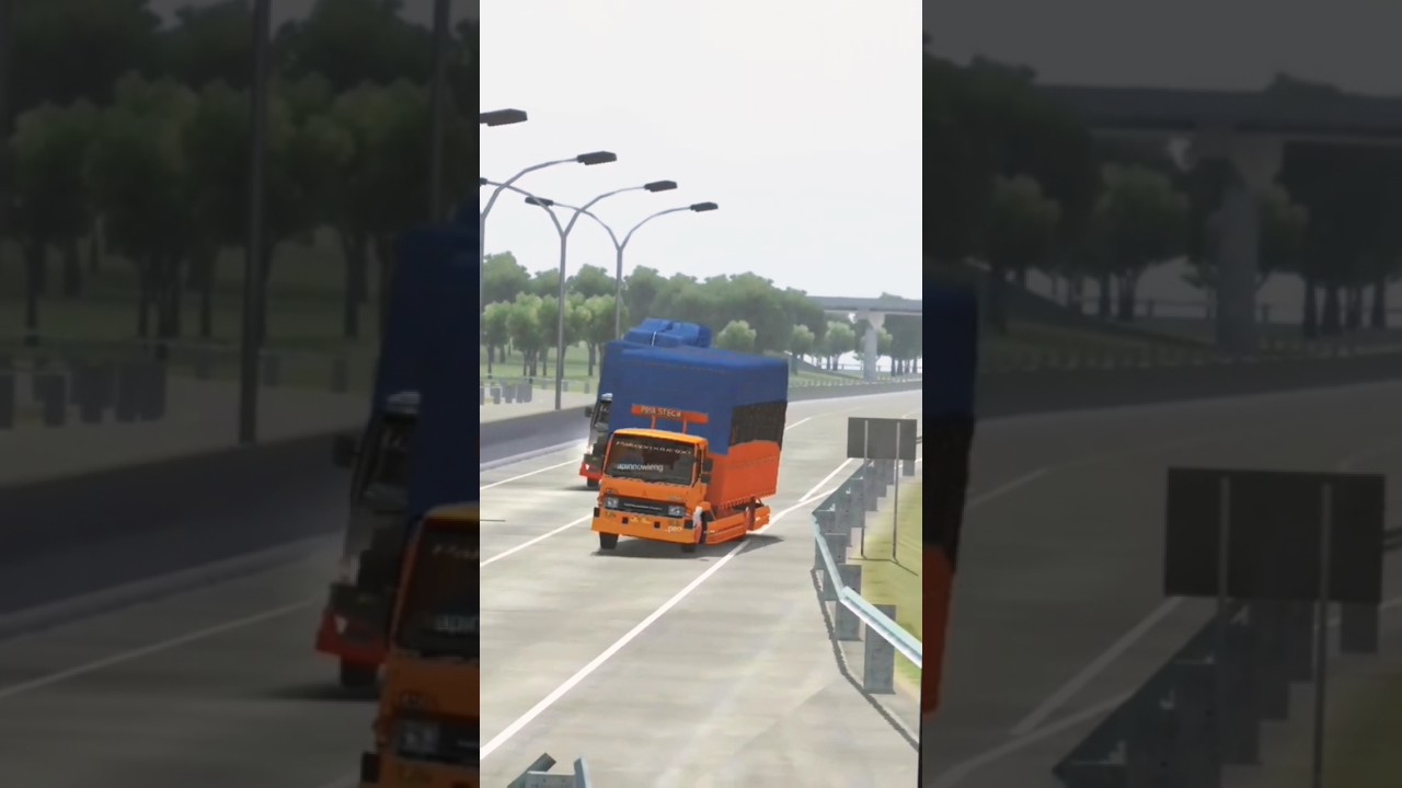 Mukhlas Po bikin onar 😱|Mod bussid terbaru mabar mod #shorts #trukoleng