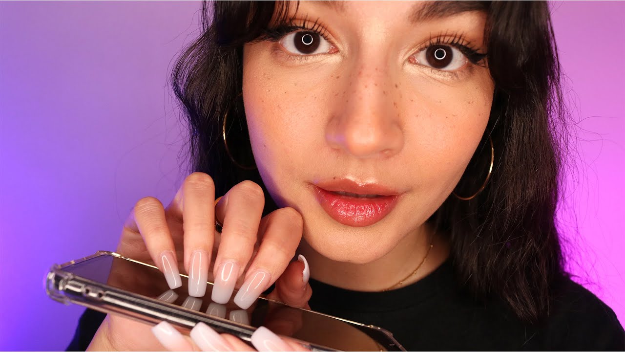 ASMR Tingly Acrylic Nail Tapping On Phone Screen ~For Sleep & Relaxation~