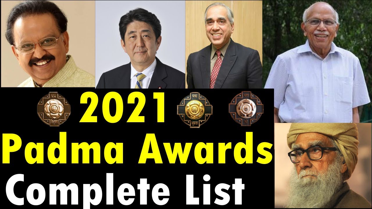 Padma Awards 2021 | Complete List of Winners Padmavibhushan Padmabhushan Padmashri | Inclusivity ONE