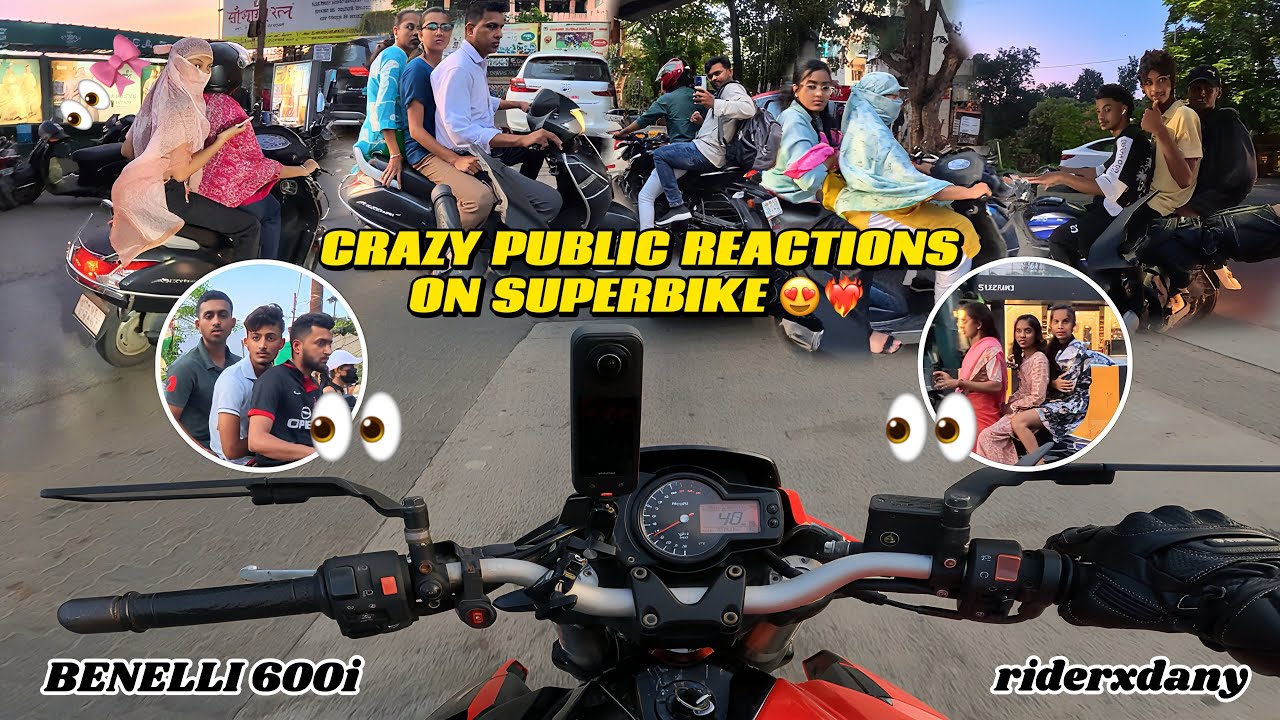 RIDING MY LOUDEST BENELLI 600i IN CITY ❤️&zwj;🔥 | PUBLIC REACTIONS 👀😍 | riderxdany