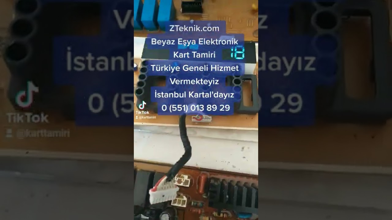 Samsung Eco Bubble 9 kg &ccedil;amaşır makinesi elektronik kart tamiri anakart arızası tamir işlemi