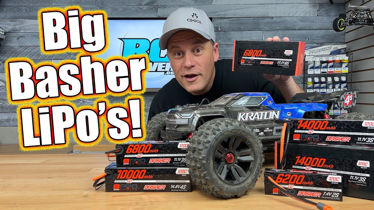 BIG RC Car Power! Spektrum Basher LiPo Batteries