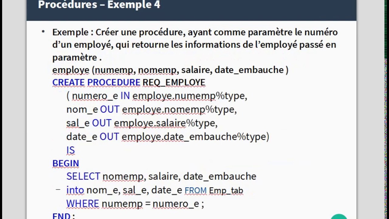 Exercice Bases de données avancées Série N°2. Fonction Procédure pl/sql (fsk 2019/2020)