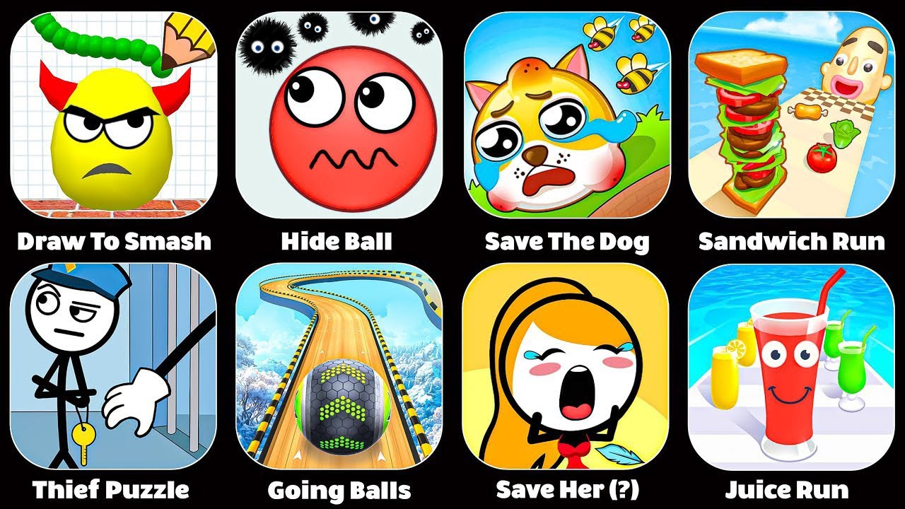Hide Ball,Draw To Smash,Race Master,Snake Clash,Sandwich Runner,Mob Control...
