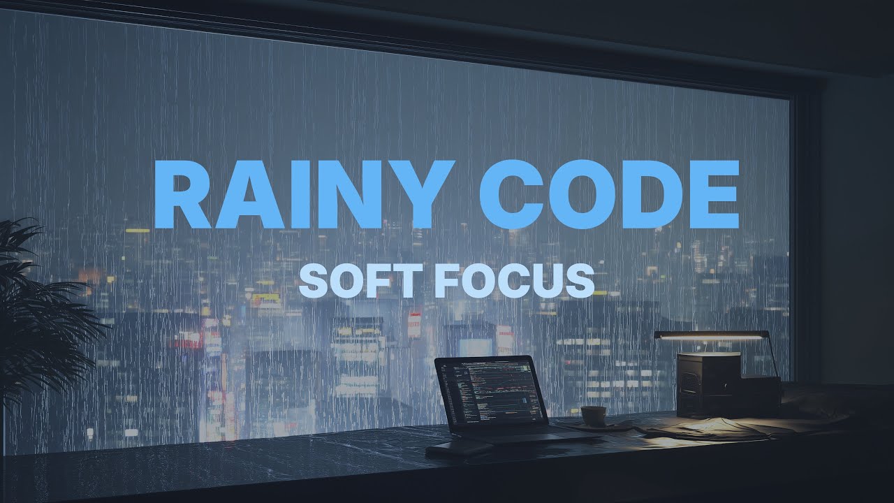 Rainy Coding Music for Focus | Minimal Synthwave Session (1 Hour)