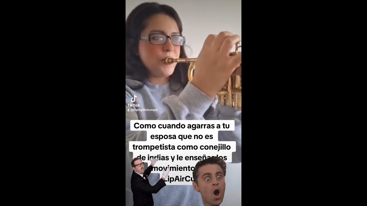 Cuando le enseñas los movimientos de la técnica del LipAirCup a tu esposa que es trompetista....