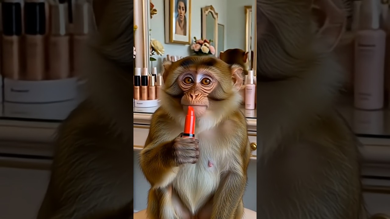 Monkey Beauty Shop Business 😂 | Viral AI Video