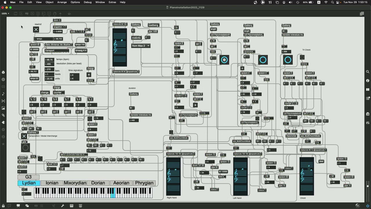Generative Piano with Max/MSP - Akihiko Matsumoto