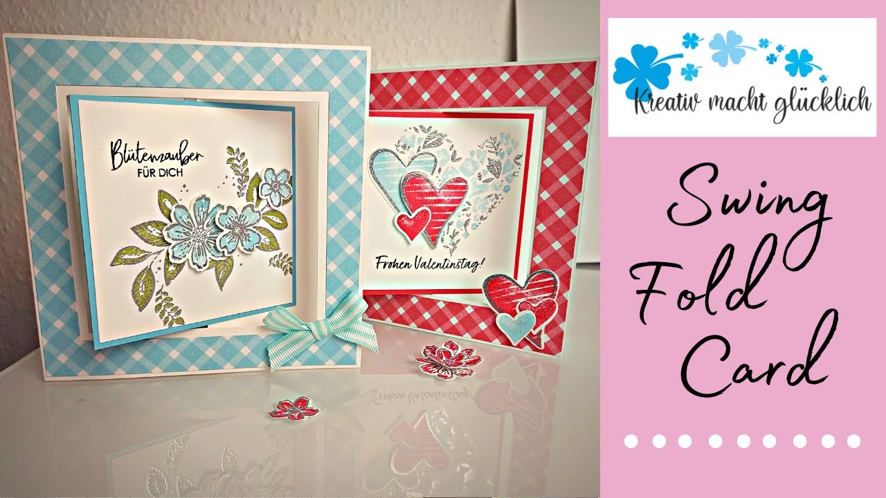 Stampin´Up! Tutorial /Swing Fold Panel Card/ Rustikaler Strauss/ Muttertag/ Valentinstag