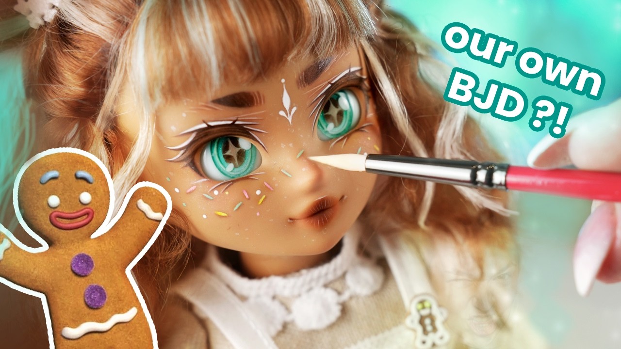 Мы сделали свою собственную BJD-куклу?! И ОГРОМНУЮ рождественскую диораму?😮 Оригинальный персонаж...