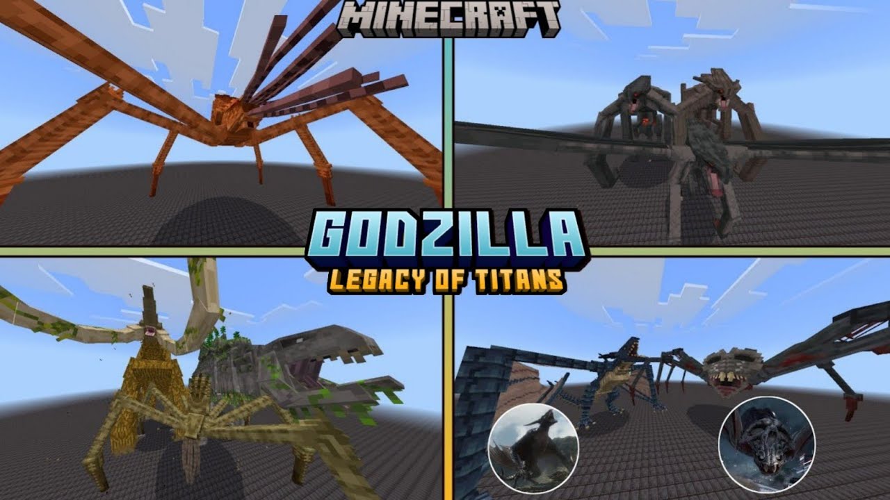 Godzilla Legacy of Titans Add-on All New Updates Showcase &ndash; Minecraft PE