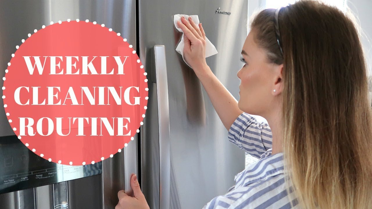 WEEKLY CLEANING ROUTINE I KITCHEN+LIVING ROOM I SPEED CLEEN WITH ME