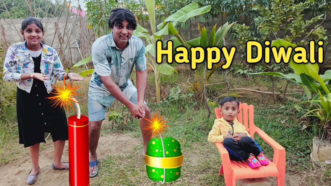 Diwali Crackers with ghost family | comedy video | funny video | Prabhu Sarala lifestyle