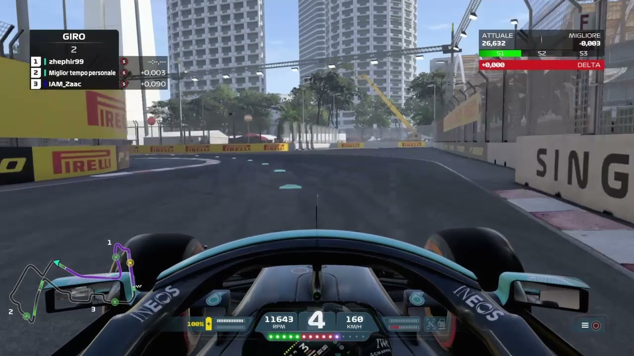 Prova a tempo Singapore asciutto