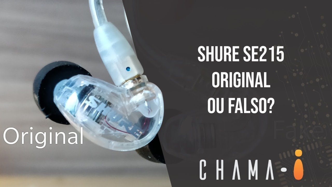 Fone Shure SE215 Original X Falso