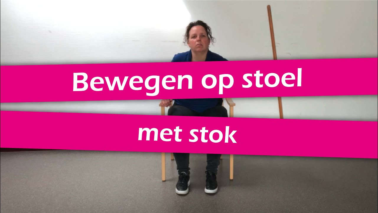 Bewegen op stoel | Met stok