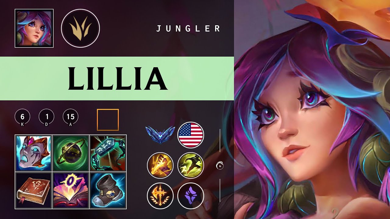 Lillia Jungle vs Diana - NA Diamond Patch 26.02