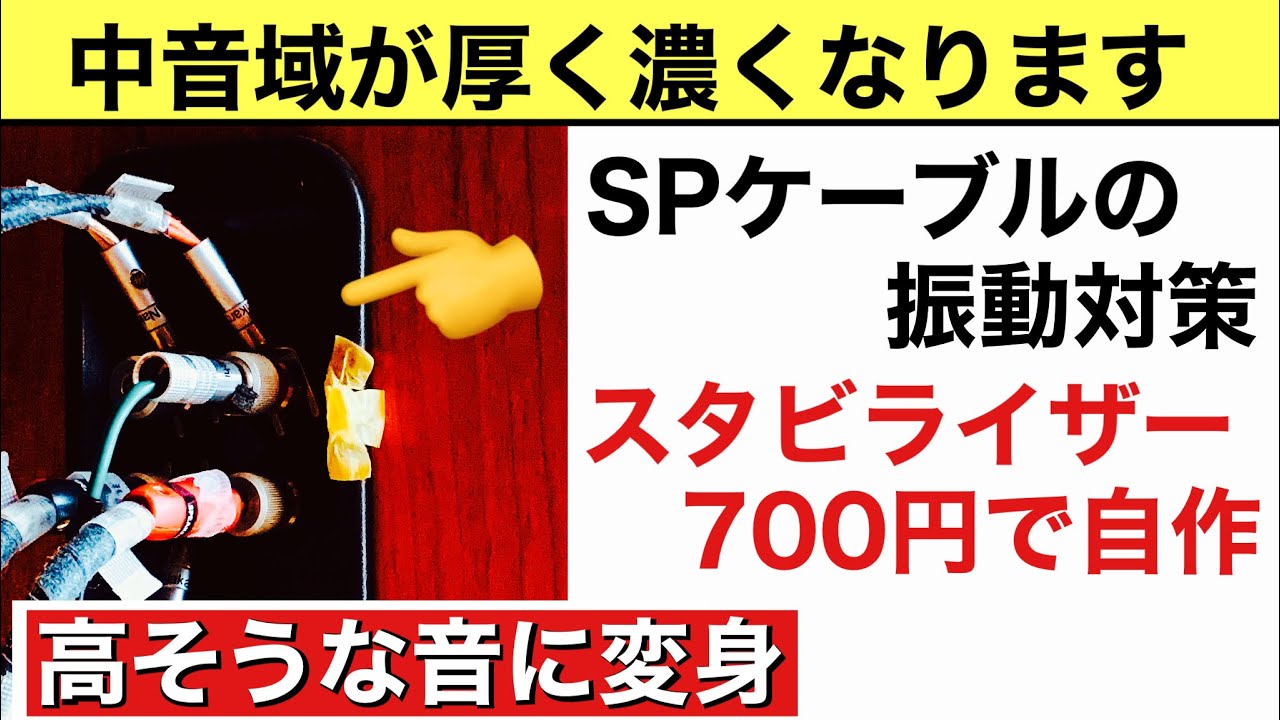 48【高音質化】SPケーブルの振動対策 電磁的振動対策 オーディオ入門27 音質改善マル秘大作戦48 #オーディオ #スピーカー #ホームシアター