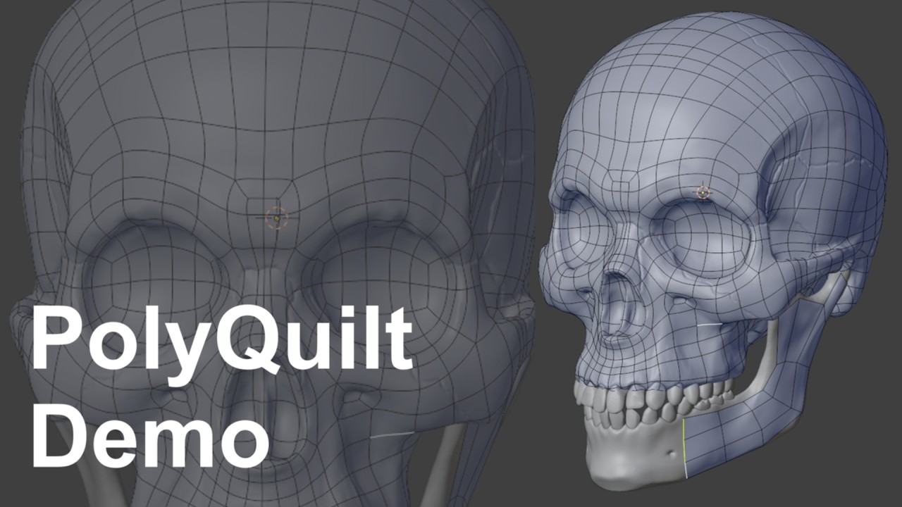 Учебное пособие по инструменту ретопологии PolyQuilt | Blender 3D