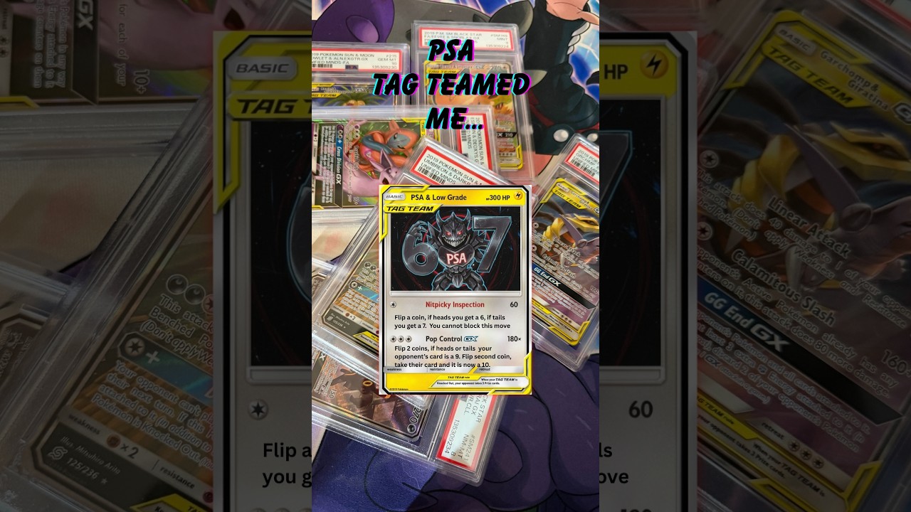 I was TAG TEAMED me into SUBMISSION on my September PSA Sub! #pokemon #PSA #pokemoncards