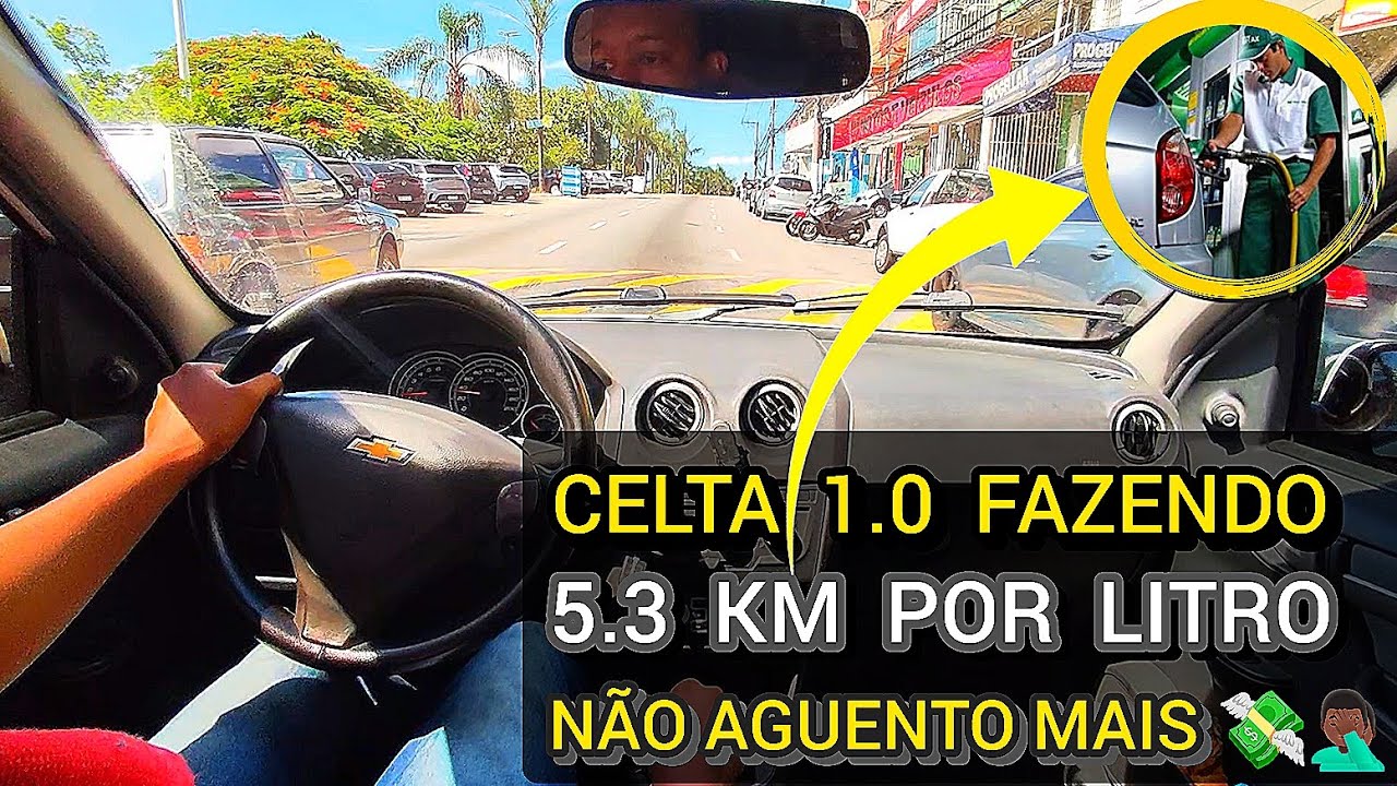 CONSUMO DO CELTA 1.0 LT 2014/15 - 5 KM POR LITRO 💸 