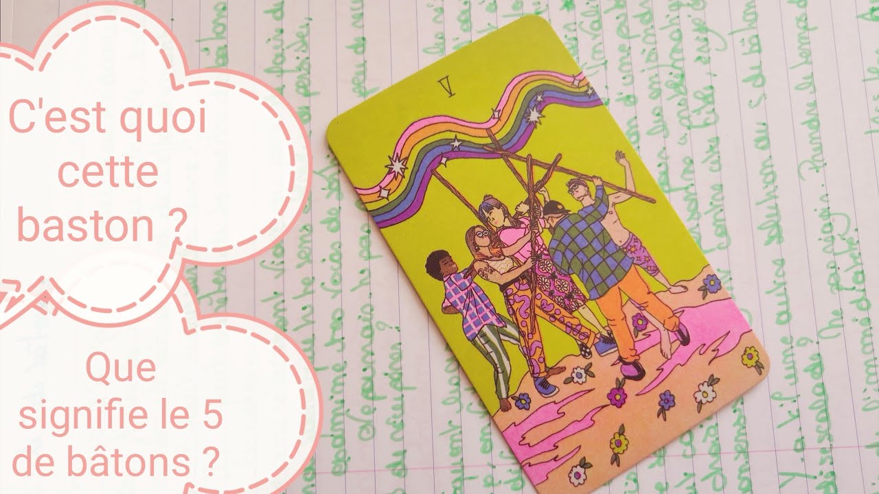 Le 5 de bâtons 🥊 Le tarot carte par carte
