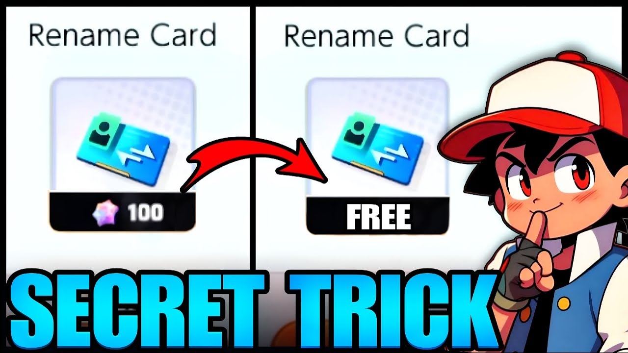 Use this Secret TRICK to get Free Name Change Card 🤫 | how to change name in Pokemon unite