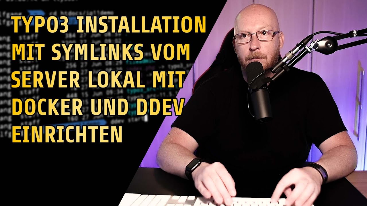 TYPO3 Installation mit Symlinks vom Server lokal mit Docker und DDEV einrichten