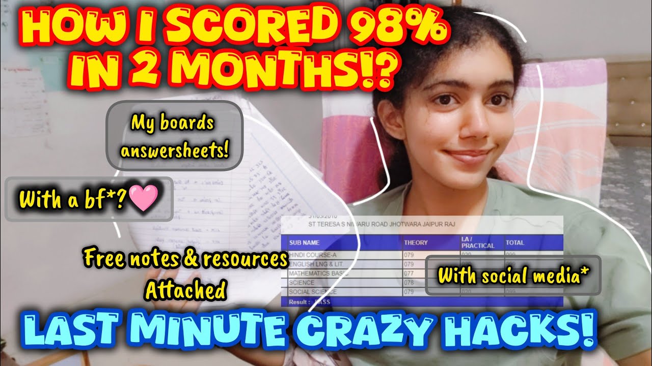 (~98.4%)🔥LAST MINUTE exams hacks that actually work (with proof) #cbseclass10 #class10 #cbse #boards